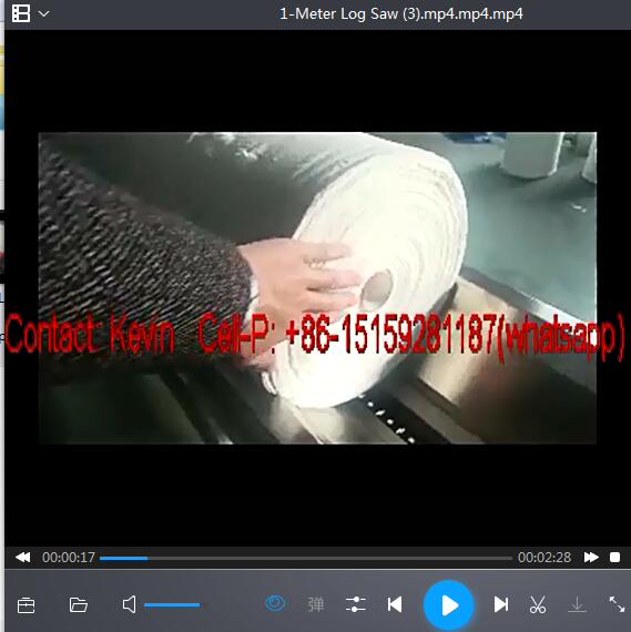 Toilet Tissue Paper Jumbo Roll Rewinding Cutting Machine—1 Meter Log Saw Max Cutting Dia. 25~32CM–Or 32~38CM -Adjustable – JRC-3200