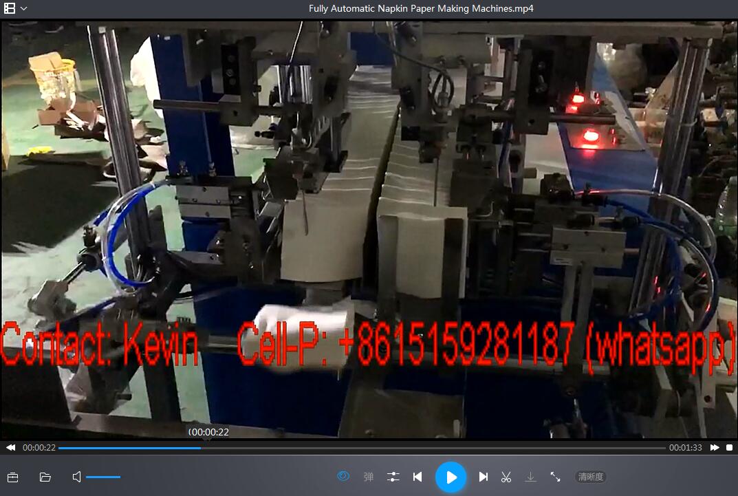 Automatic Napkin Tissue Paper Making Machine–470mm—MCA120: