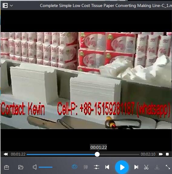 Complete Simple Low Cost Tissue Paper Converting Making Line—- MS-SP1021S