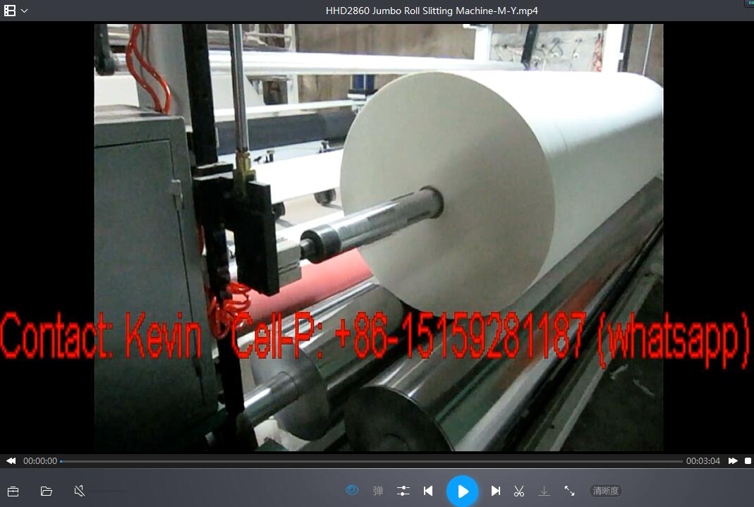 HHD2860 Jumbo Roll Slitting Machines-500 Meters Each Minute