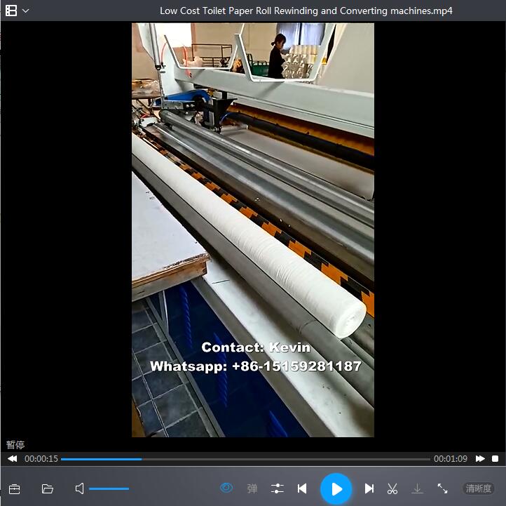Low Cost Toilet Paper Roll Rewinding and Converting machines—MSR188-SAT