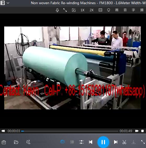 Non woven Fabric Re-winding Machines – FM1800 -1.6Meter Width-W