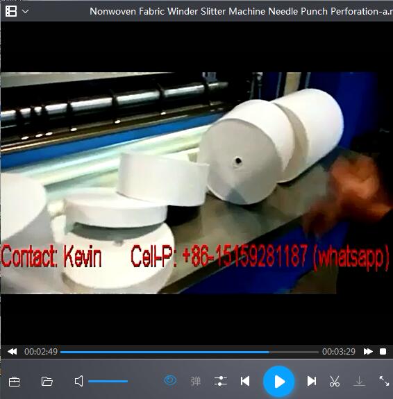 Nonwoven Fabric Winder Slitter Machine Needle Punch Perforation