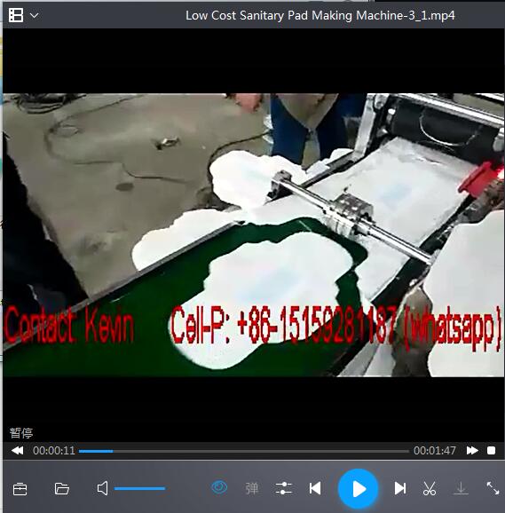 Simple Low Cost Sanitary Napkin Pad Making Converting Machine—SSM-180W