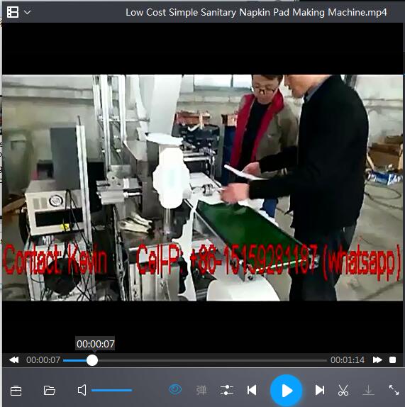 Simple Low Cost Sanitary Napkin Pad Making Converting Machine—SSM-180WT