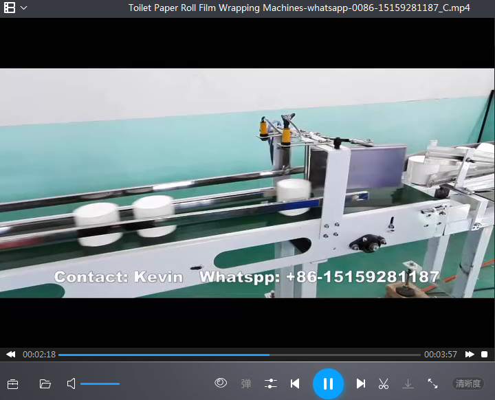 Toilet Paper Roll Film Wrapping Machine-whatsapp: +86-15159281187